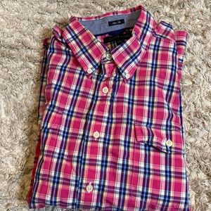 TOMMY HILFIGER MEN’S LONG SLEVEE DRESS SHIRT SIZE XL TG/XG